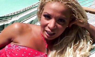 Hot Blonde MILF Gives Sensual Massage to Hunk in Bathroom - Erin Electra