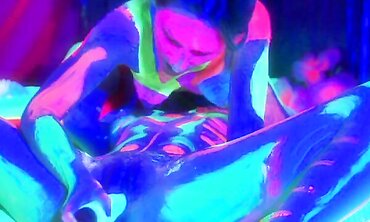 Black Light Lesbian Erotica - Sexual Encounters Between Two Beautiful Women