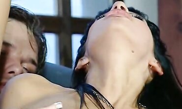 Hot MILF Honey Pounding Her Way to an Orgasm On Blue Sofa