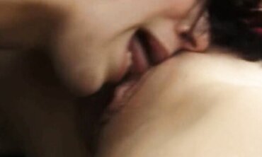Hot Lesbian Threesome - Sexy Brunette Babes Share Intense Passion