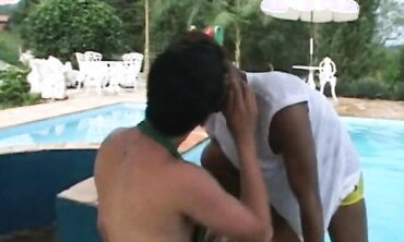 Hot Blonde Babe Gives A Sensual Massage To Her Client In The Outdoors