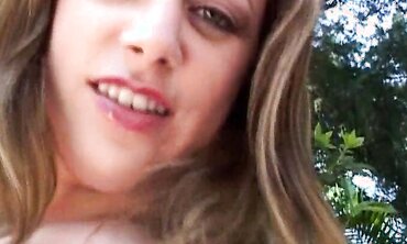 Thick Orb-Sized Breasts with Small Nipple - Sexy Brunette Masturbates