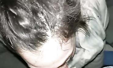 POV Outdoor Blowjob: Brunette Swallows Cum Outside