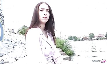 Teenage Pick-Up German Scout Girl Gets Fucked At A Public Place
