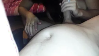 POV: Brunette Amateur Deepthroats My Knob