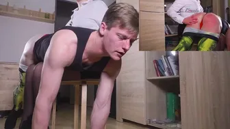 Blonde Mistress Caning and Spanking in Softcore Amateur Scene