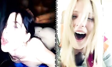Brunette Babe Faces Off Against Hot Blonde in Erotic Dance-Off