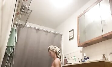 Blonde in the Bathroom Lather Repeat Sign