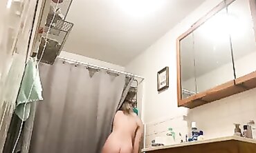 Blonde in the Bathroom Lather Repeat Sign