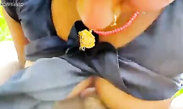 Village Bhabhi Gets Outdoor BJ And Hardcore Fuck
