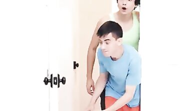 Interracial Threesome: Black MILF Gets Creampie From Two Dudes