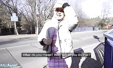 Gina Varney Gets a Czech Blowjob in the Open Air
