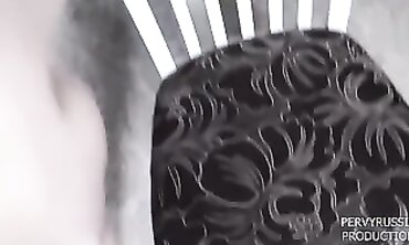 POV: 18-Year-Old Brunette Stepdaughter Takes Over the Kitchen