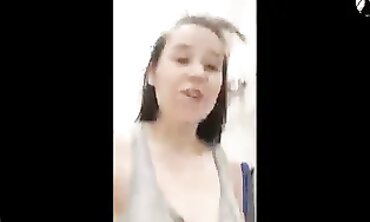 POV Skype Sex With 20-Year-Old Russian Blonde Irina Daminova
