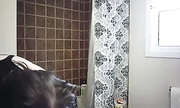 Hidden Bathroom 16: Showering With Glasses