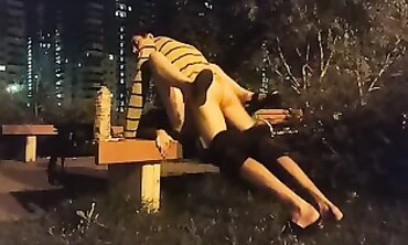 Russian Amateur Gets Rough Public Blowjob on the Street