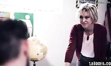 MILF Teacher Dee William Gangbanged By Four Students