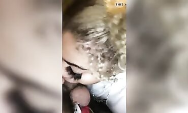 Black Thot Gives King.Raima A Deep Throat Blowjob