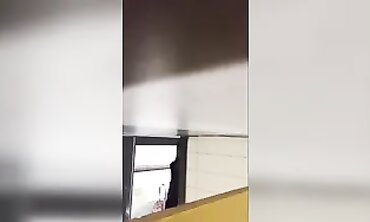 Teens piss at the douche hidden cam spy cam