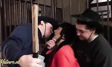 Luxury Elderly Lady Takes Double Penetration