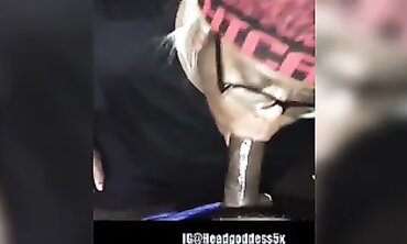 19-Year-Old Sucks and Swallows a Massive BBC