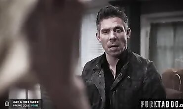 Chloe Virgin Gets Dicked by Step-Dad & Uncle