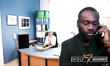 POV Interracial Secretary Lena Lay Takes Boss's BBC