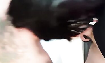 Ebony Brunette Ex-Wife in Black Mask Takes Double Penetration