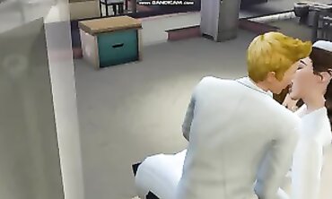 Two Nurses & Doctor Caught in Hospital Quickie Threesome