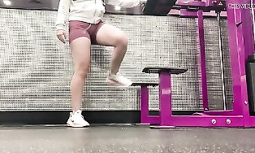 Latina Gym Workout POV with Cute Big Ass