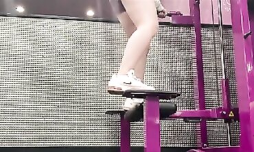 Latina Gym Workout POV with Cute Big Ass