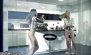 Tiffany Tatum & Angelika Grays Share a Super Naughty Lesbian Night