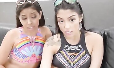 Sweetheart Sisters Share Stepparent in POV Threesome