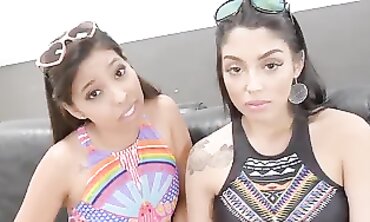 Sweetheart Sisters Share Stepparent in POV Threesome