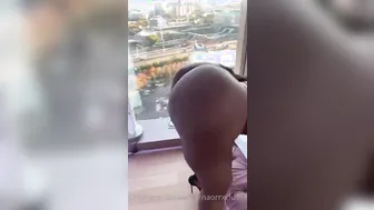 BBW Black Babe Zmeena Shows Off Big Tits and Ass in Lingerie