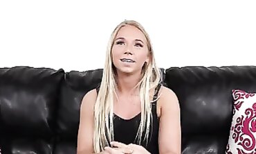 Blonde Casting POV: Striptease, Blowjob & Hardcore Anal