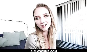 POV: Lusty Brunette Stepsis Takes Her Brother's Big Cock