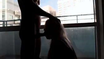 Roommate Gets Plumbered on Balcony for All to See