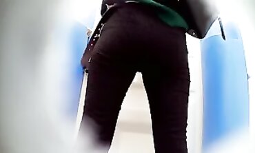 barely legal Spy Girl Pees in Secret Outdoor Toilet