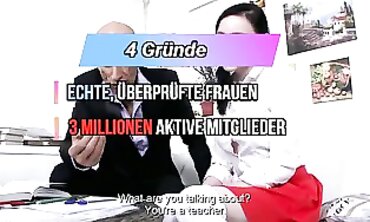 Deutschlehrer lässt Schüler seine riesige Röhre saugen vor Anal