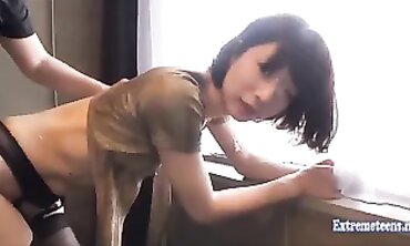 Uncensored JAV: Adorable college girl Neo Gets Faced with Cum
