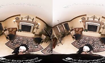 VR PLOWERS: Sexual Nun Caught Tugging VR Porno