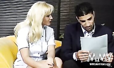 Kelly Trump's Vintage Office Anal and Blowjob Scene