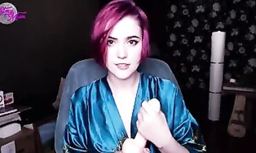 Russian Bi Girl Gives Dirty Talk Jerk Off Instructions