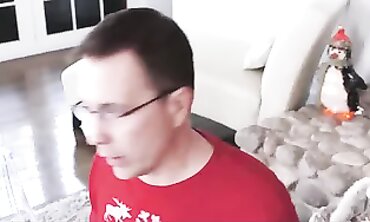 Sweetie Step-Sister Gives Dad a Hand Job