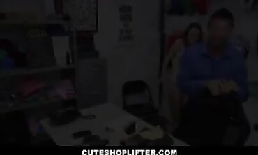 Petite Brunette Shoplifter Caught And Fucked By Cop