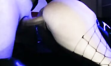 Ebony MILF Eva Latex in Vinyl and Leather Boots Gets Bondage Blowjob and Creampie