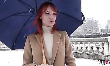Shy Russian Redhead Kessie Takes a Deep Hardcore Fuck