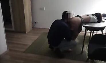 Real First-Timer Hotwife Gets Rump Penetrated by Husband's Friend