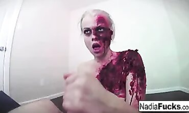 Blonde Zombie Gets Packed With Cum